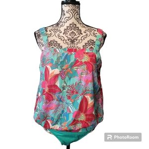 Talbots & Miraclesuit Swimsuit Women 14 NWT One Piece